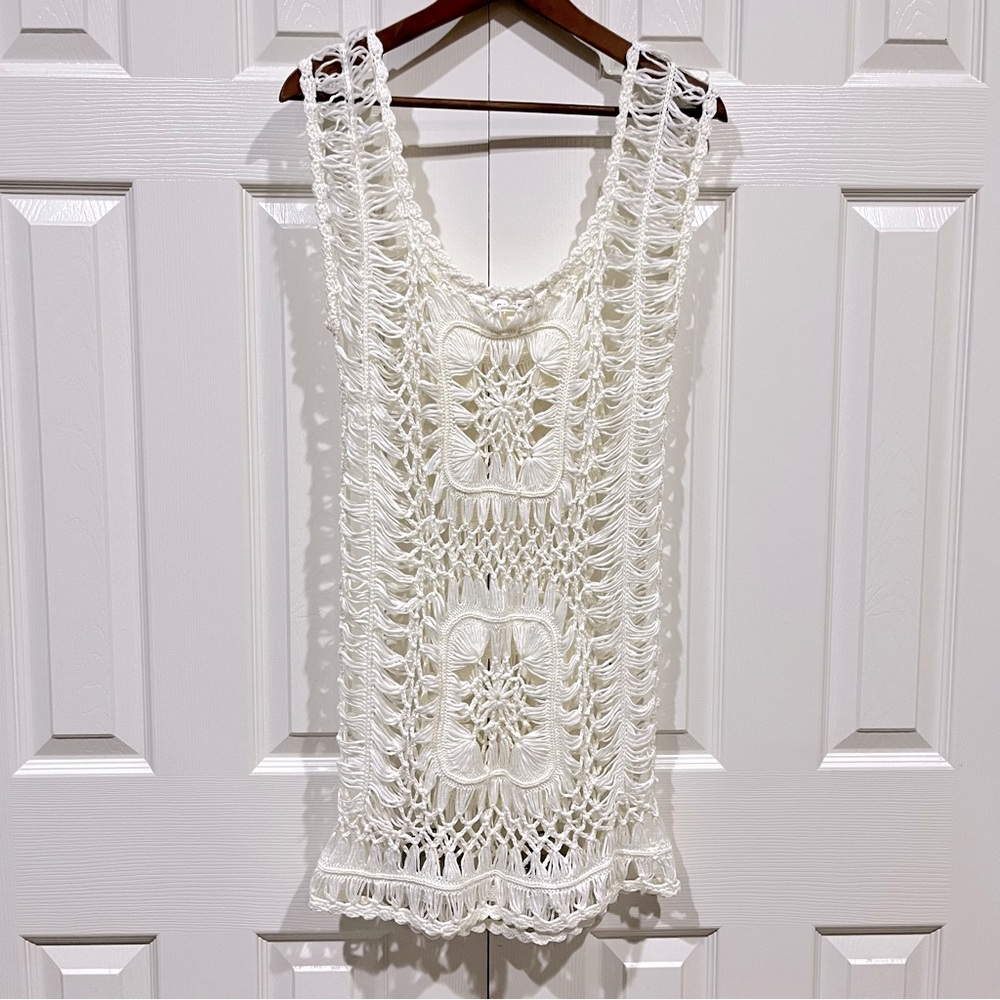 Paradise Ivory Crochet Swim Cover Up
